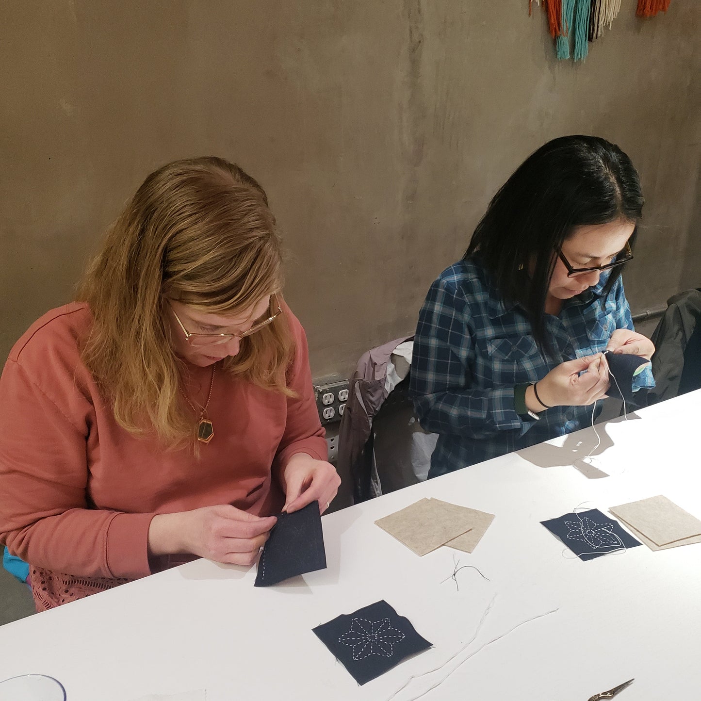sashiko boro embroidery mending class