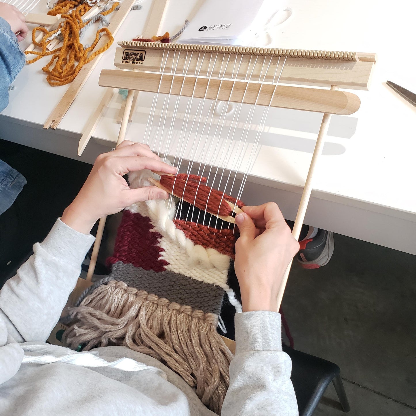 loom weaving class new mexico