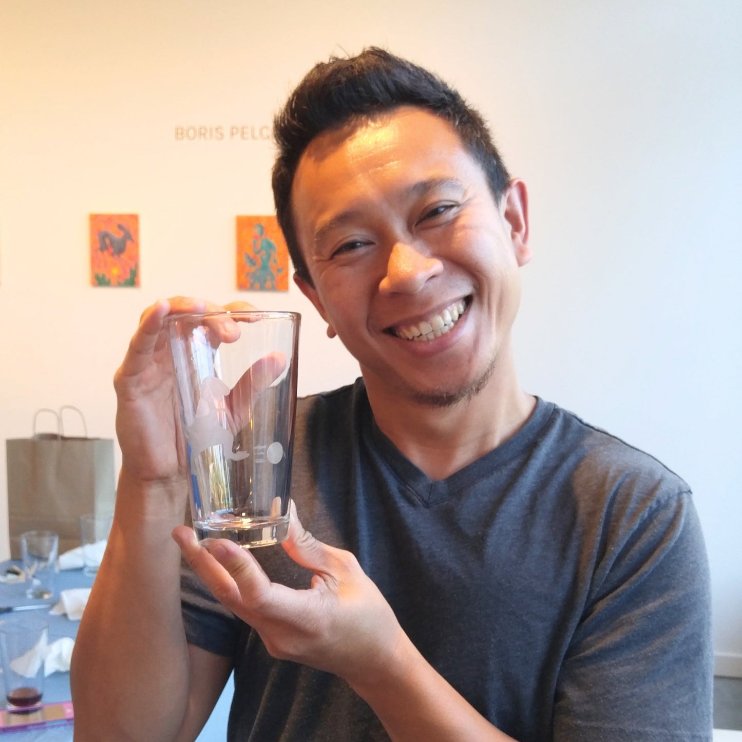 glass etching craft workshop