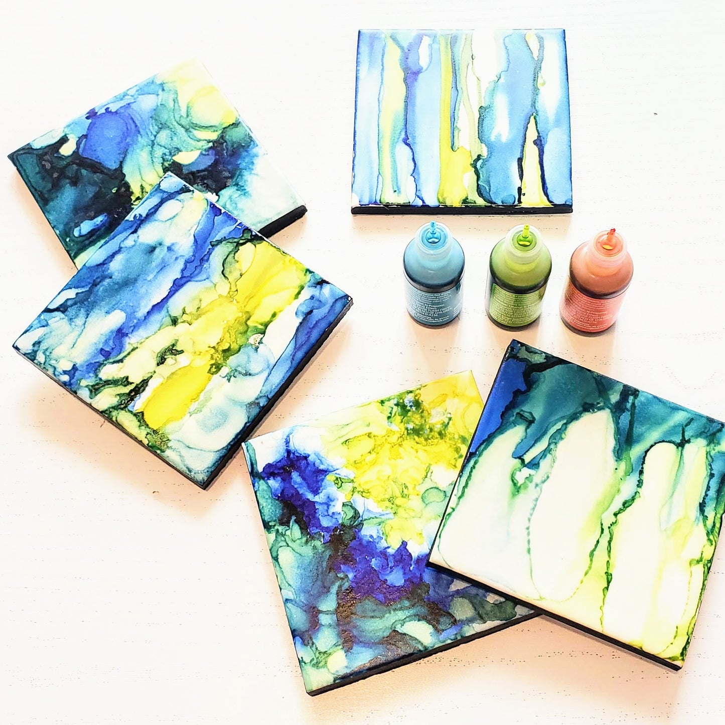 Alcohol Ink Tiles Workshop