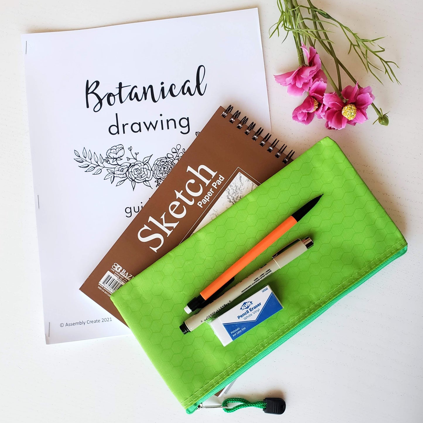 botanical line drawing class book