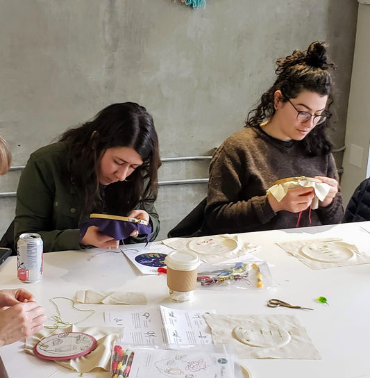 Intro to Embroidery Class Portland