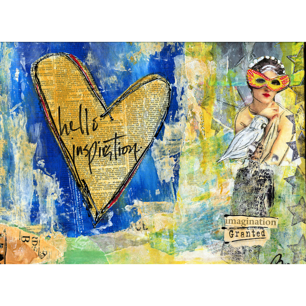 MixedMedia Collage Assembly gather + create