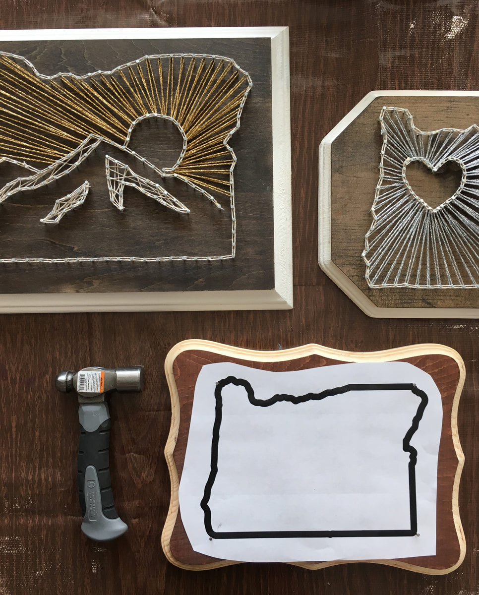 String Art on Wood Workshop – Assembly: gather + create
