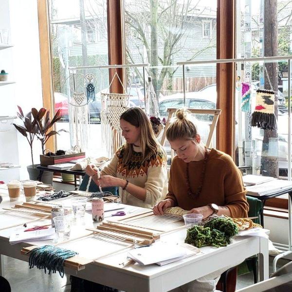 Learn how to weave on a loom