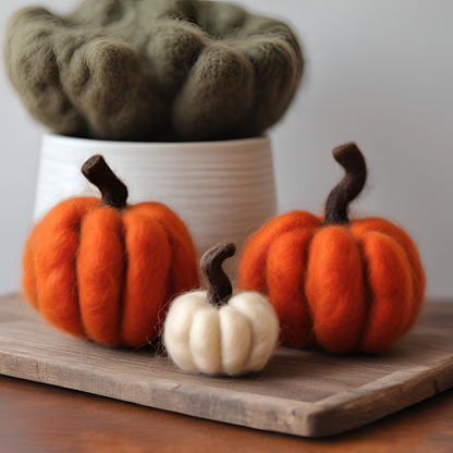 [Virtual] Intro to Needle Felting Class: Pumpkins!