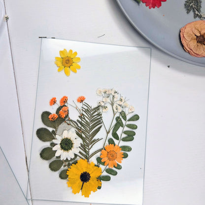 pressed flower art class las cruces