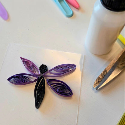 paper quilled dragonfly 