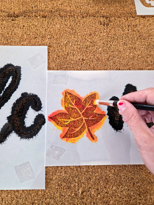 Paint a doormat rug class 