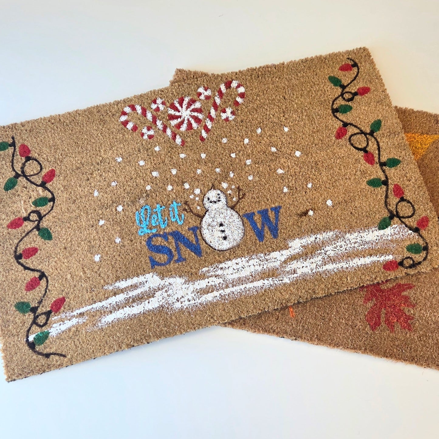 Paint your own doormat workshop