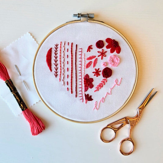 Heart Sampler Embroidery Workshop