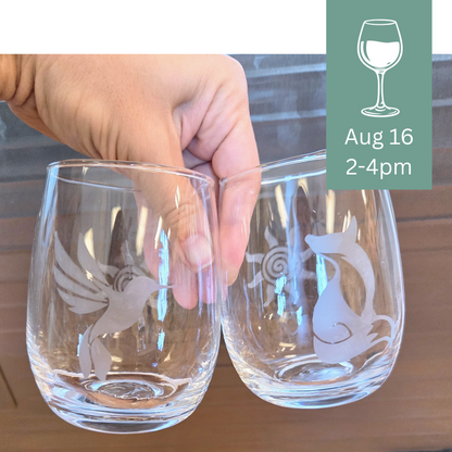 glass etching craft drink wine las cruces