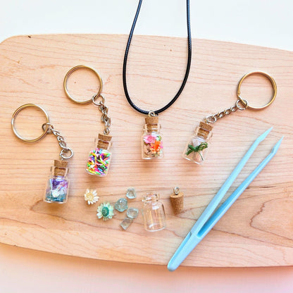 treasure bottle charms diy craft 
