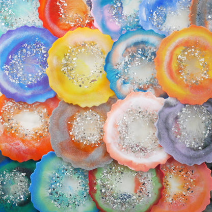 How to make resin agate geode coasters