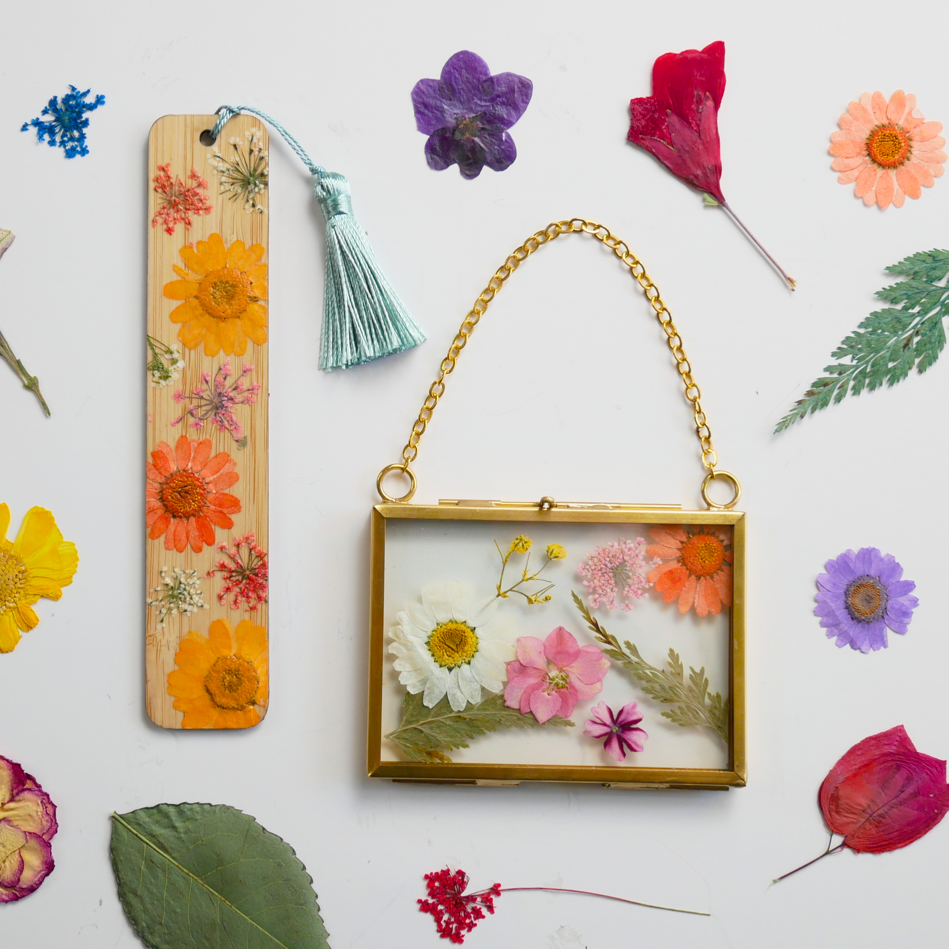 Pressed Flower Collage Class and Kit Assembly Create