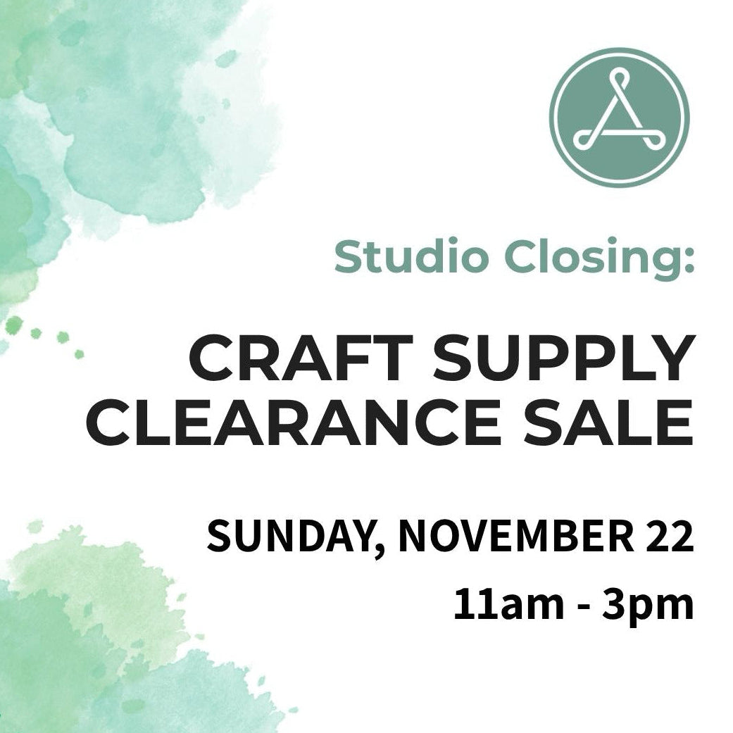 Studio Closing: Craft Supply Clearance Sale