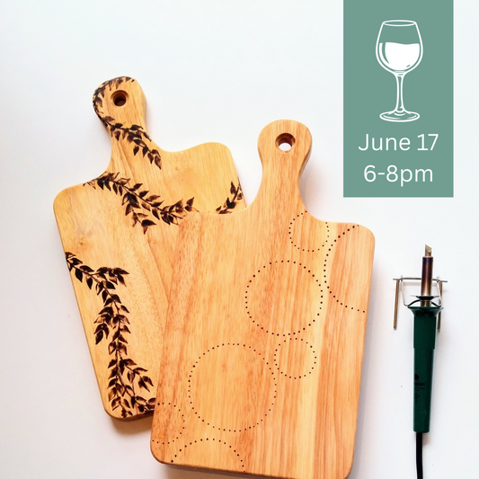 Craft & Sip: Wood Burning Workshop at Rio Grande Winery