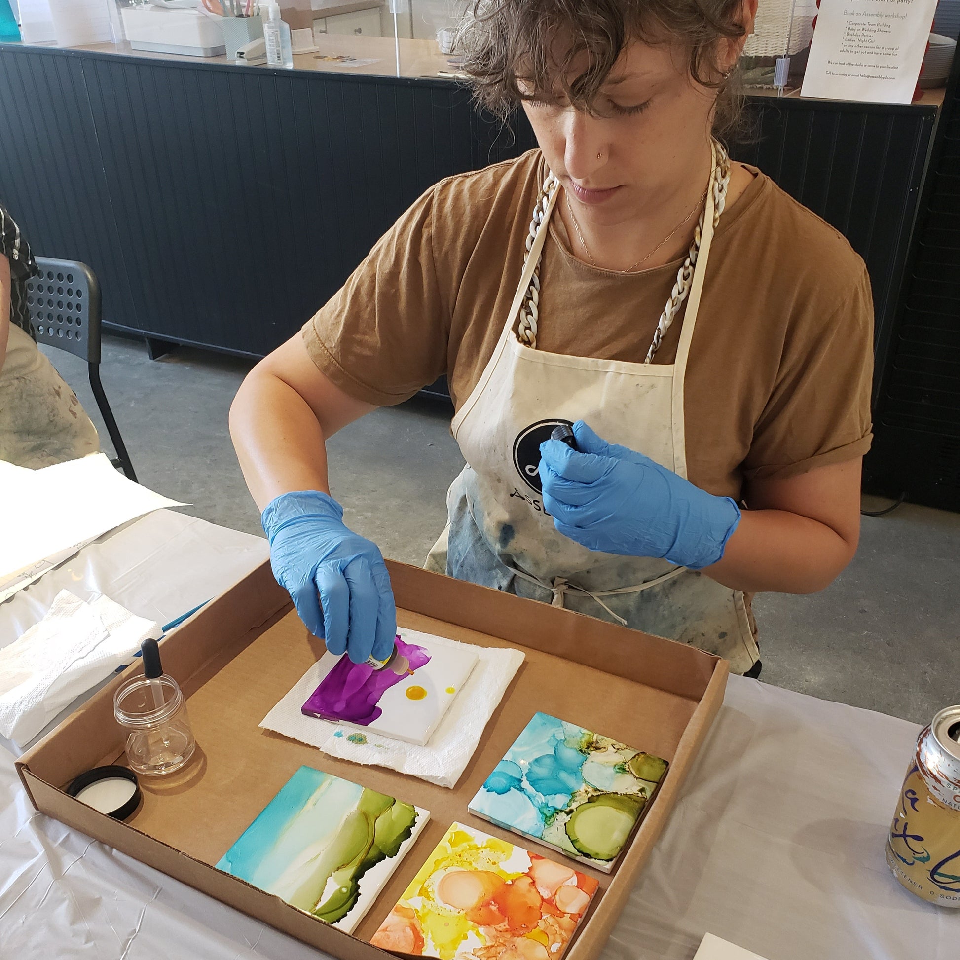 Alcohol Ink Workshop Abstract Art Las Cruces
