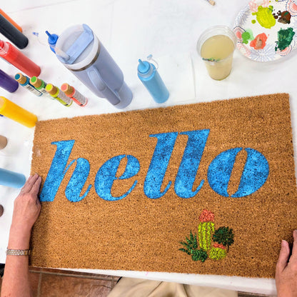 DIY Painted Doormat Workshop