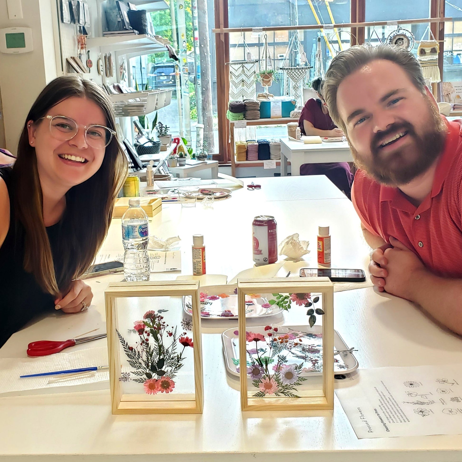 Pressed Flower Workshop date night