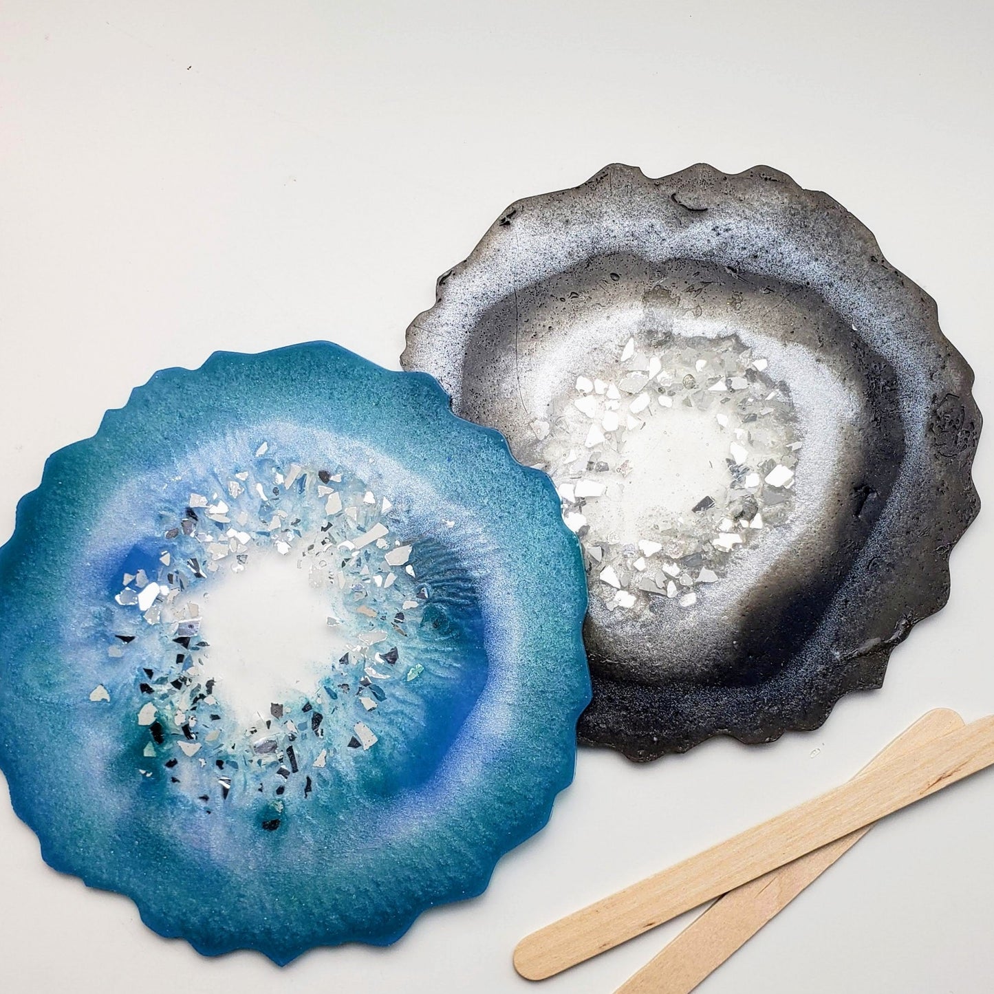 [Virtual] Resin Art Geode Coaster Class