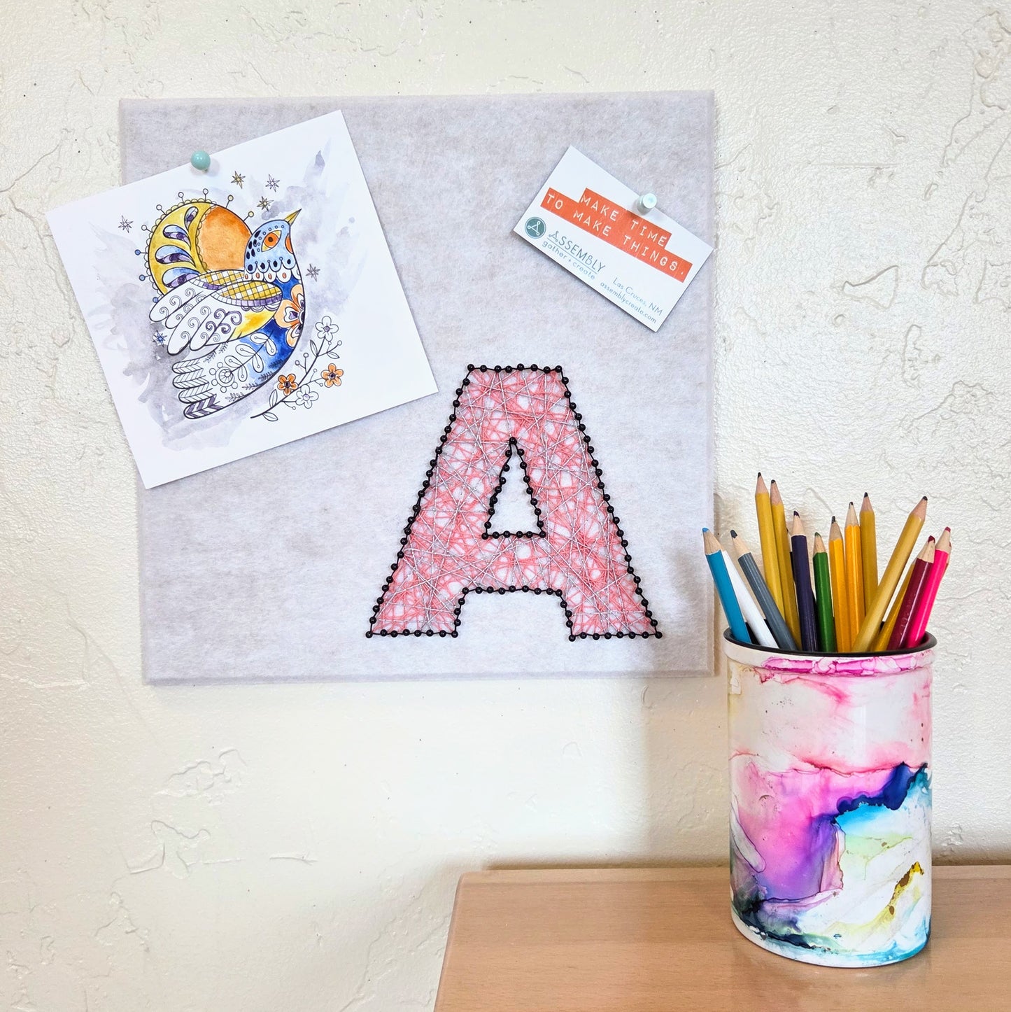 Drop-In Creative Studio: String Art Bulletin Board