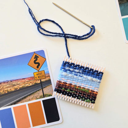 desert landscape weaving class