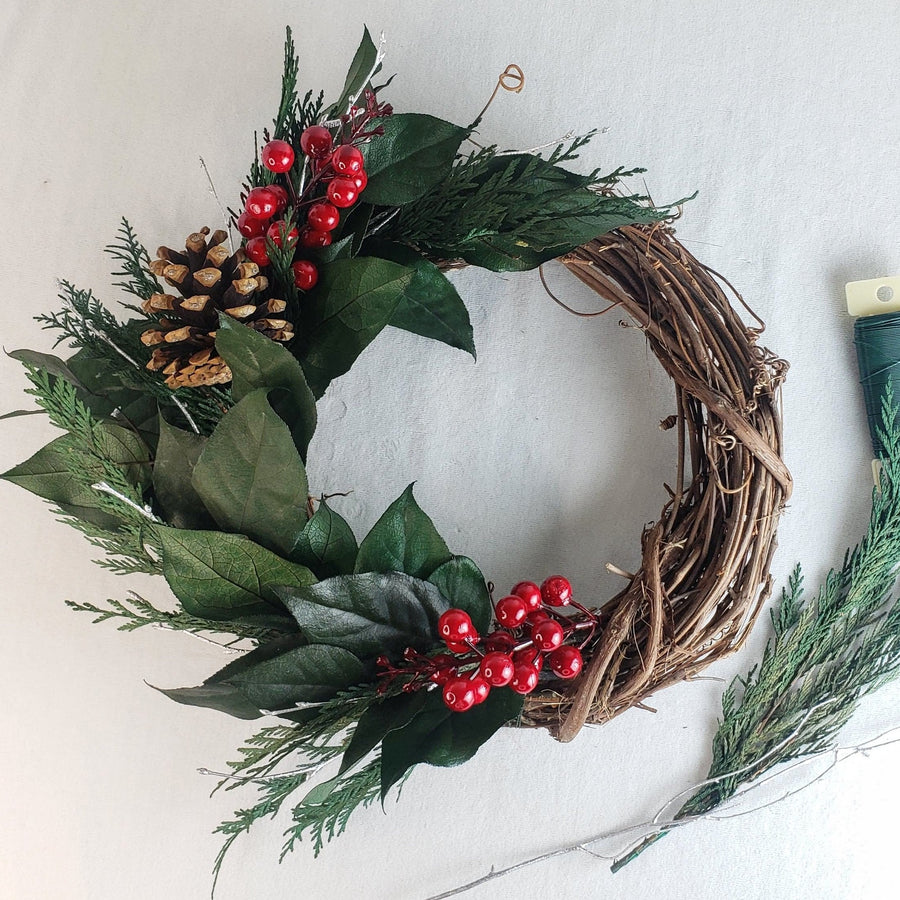 diy wreath making class