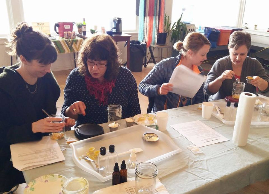 diy body lotion workshop