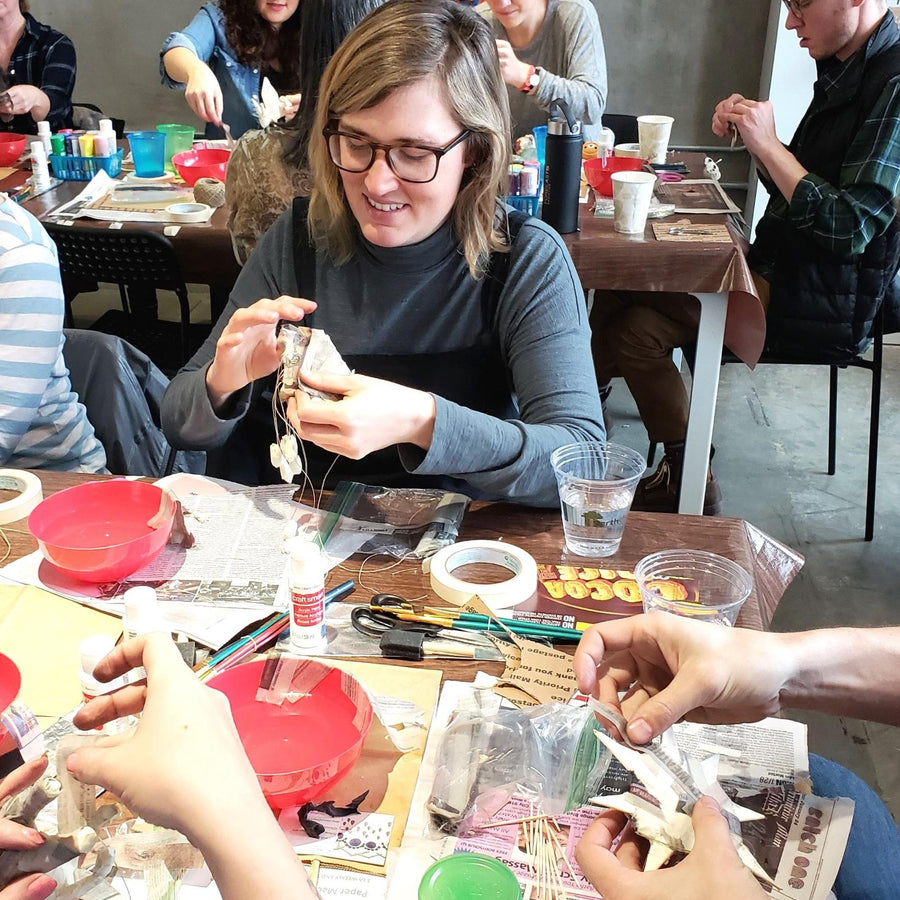 paper mache scuplture class portland