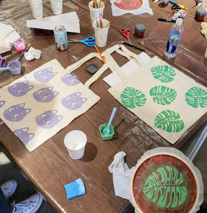custom printed tote bag diy workshop 