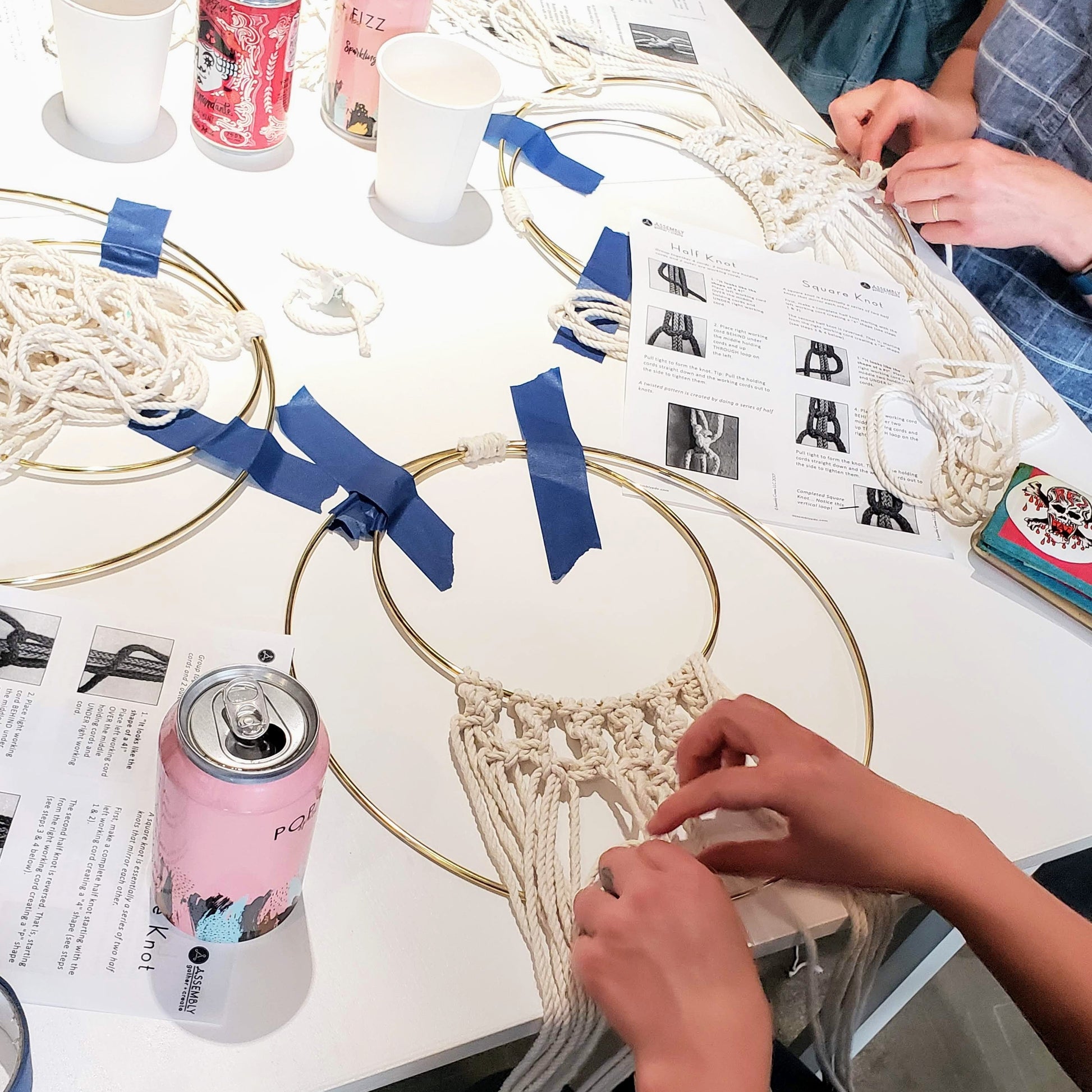 drink wine and craft workshop