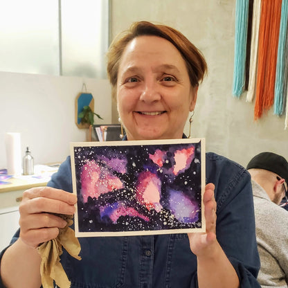 abstract watercolor art workshop