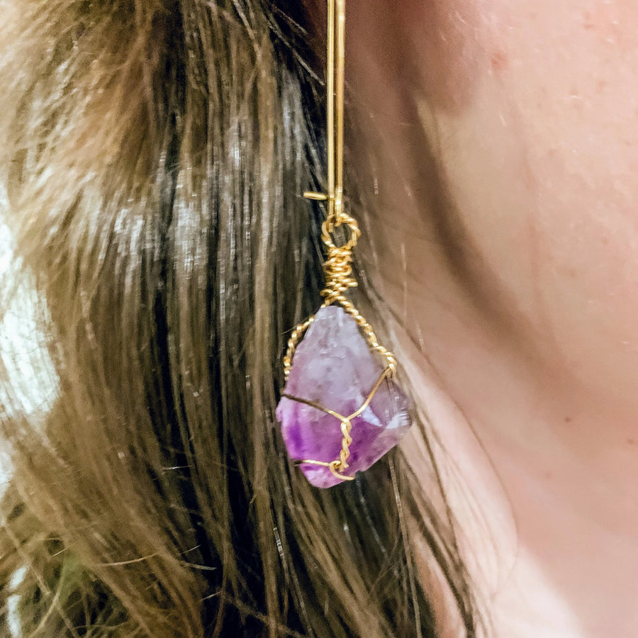 quartz crystal earrings jewelry making workshop