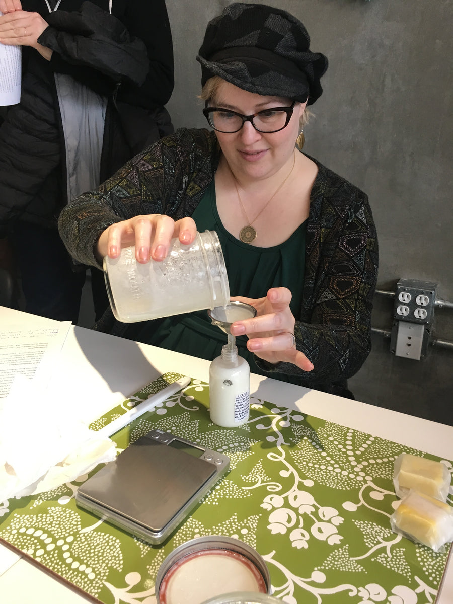 make your own lotion class portland
