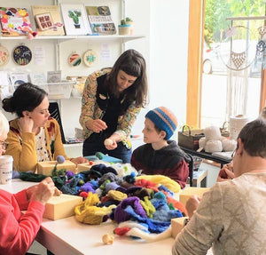 learn needle felting workshop 