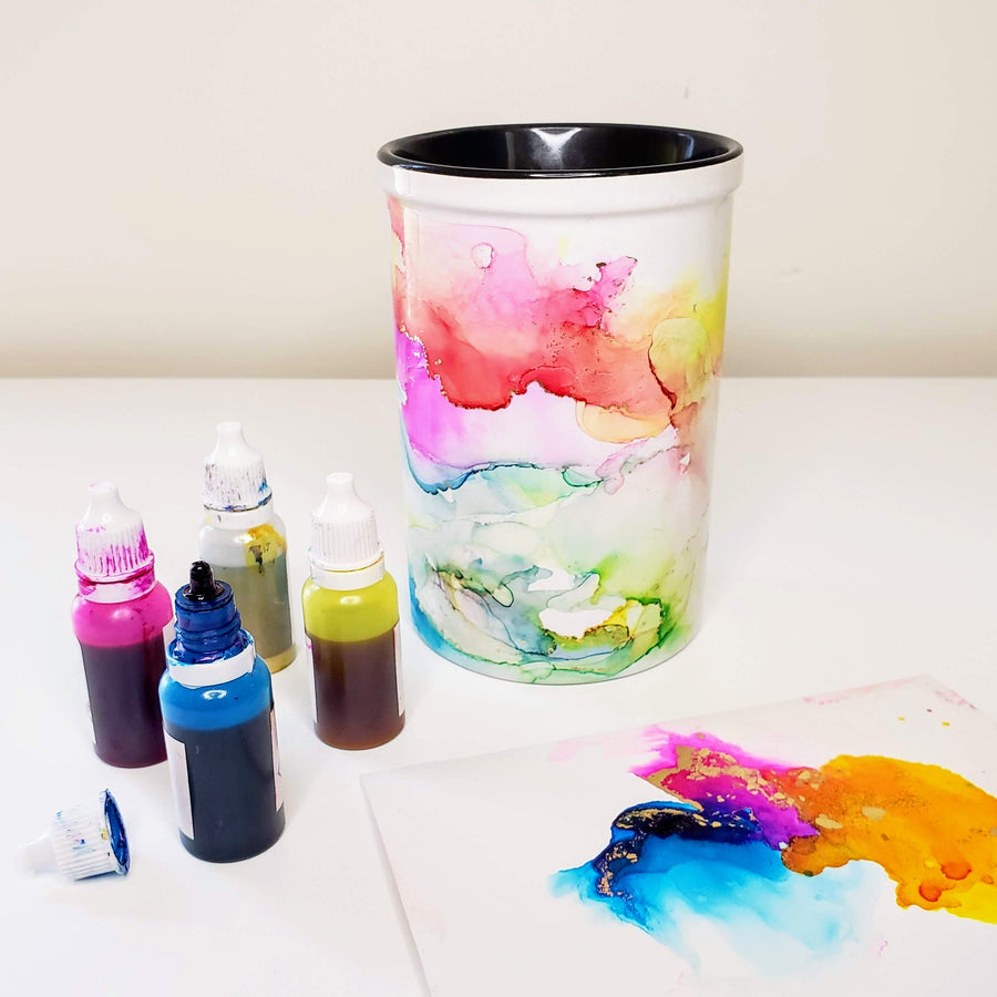 Alcohol inks online class and kit8