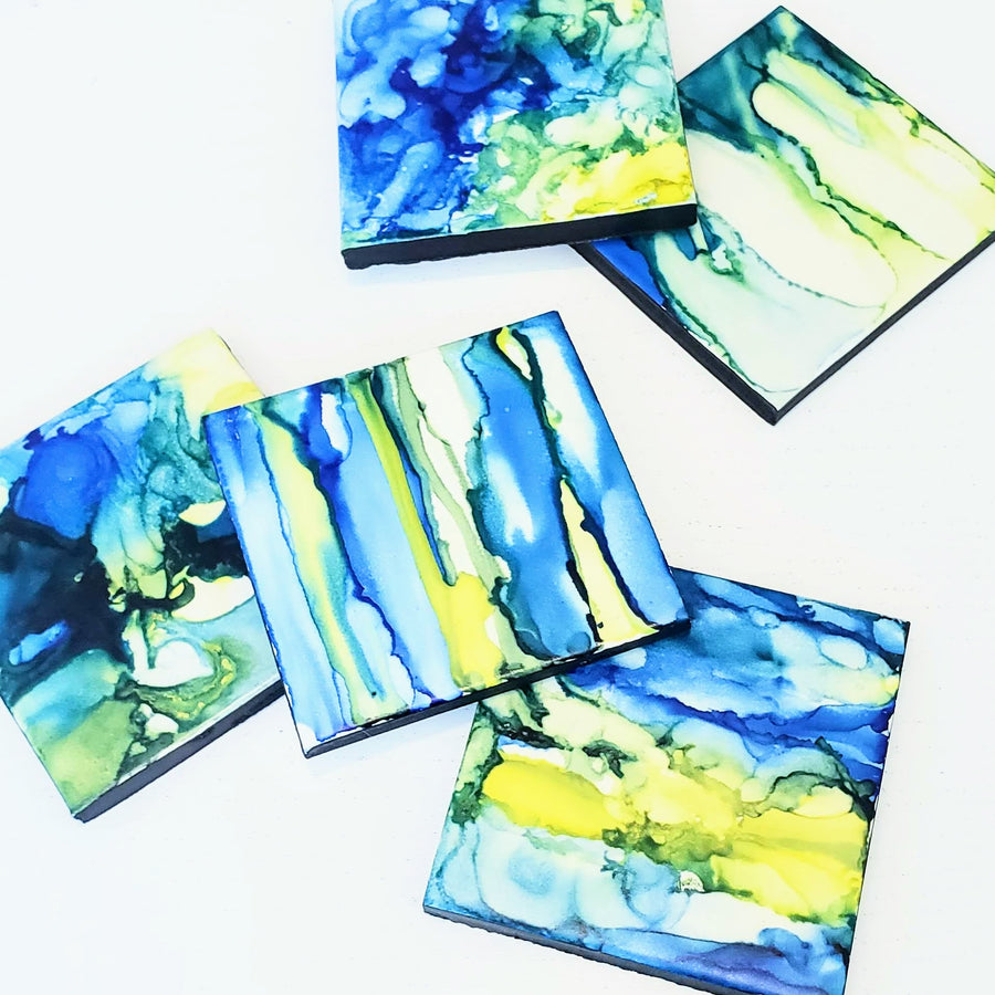 Online] Alcohol Inks Class – Assembly: gather + create