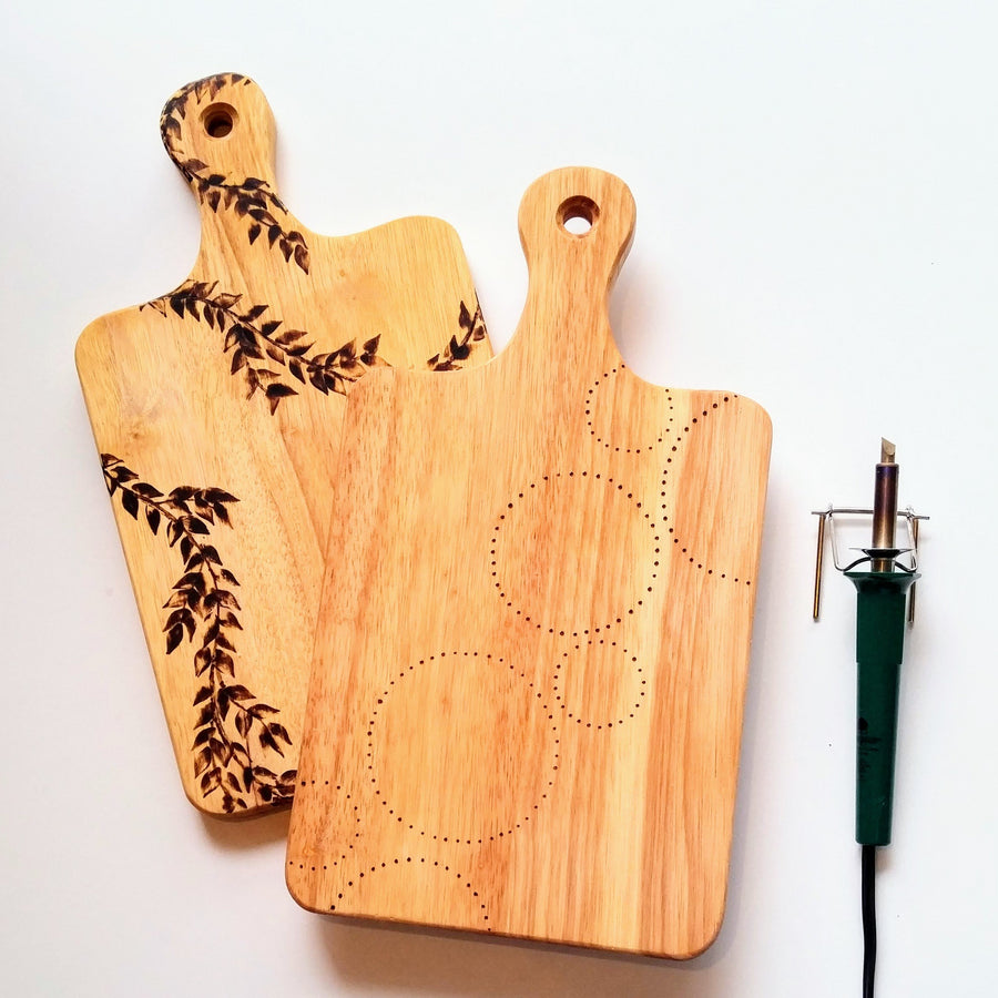 Pyrography Wood Burning Workshop – Assembly: gather + create