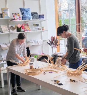Basketry Workshop in session
