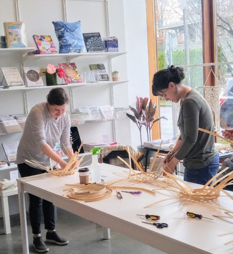 Basketry Workshop in session