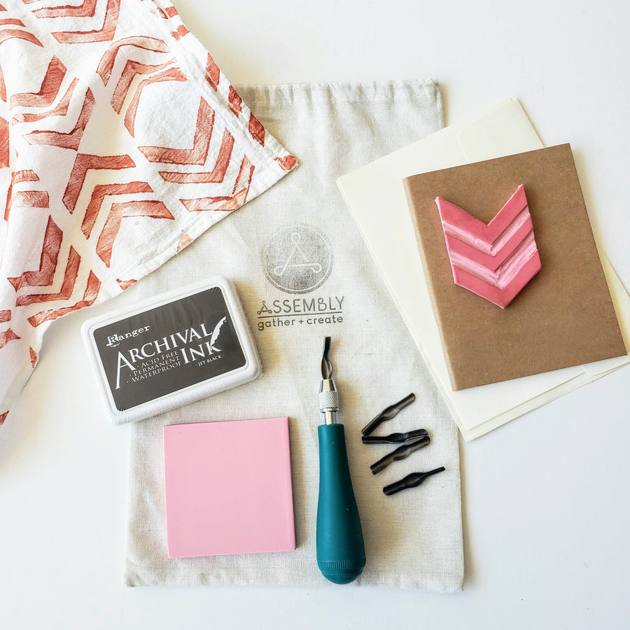 Block Printing Workshop – Assembly: gather + create
