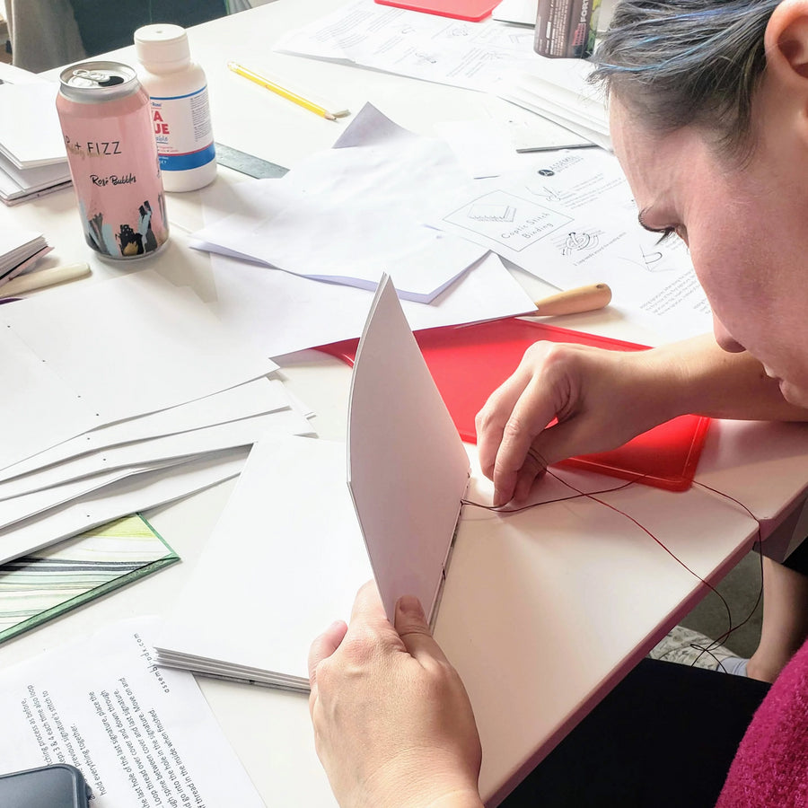 make your own book binding class