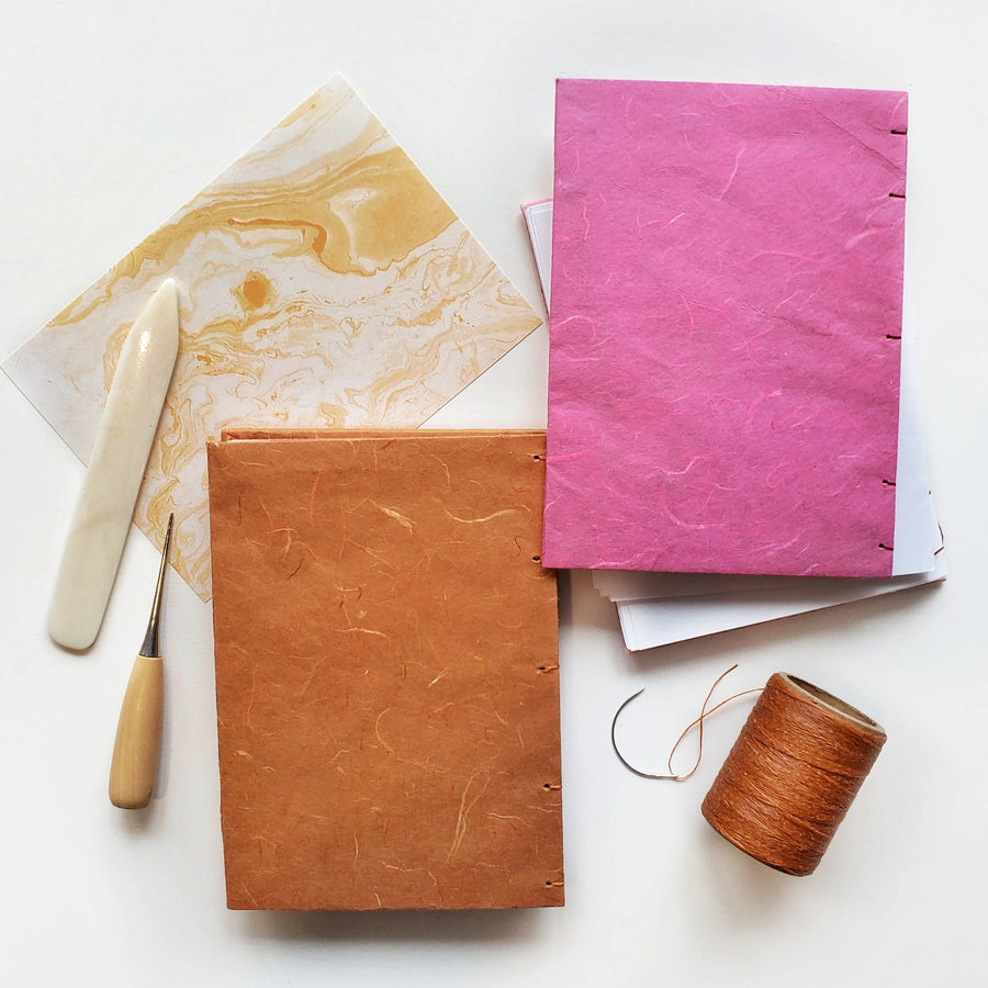 bookbinding coptic stitch handmade journal