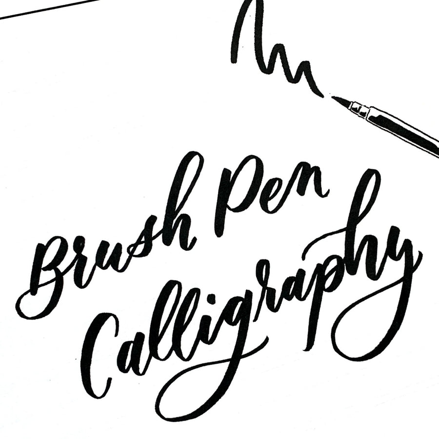 Brush lettering online deals