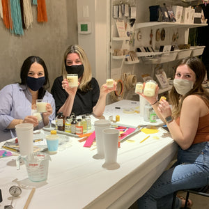 holiday craft class candle making
