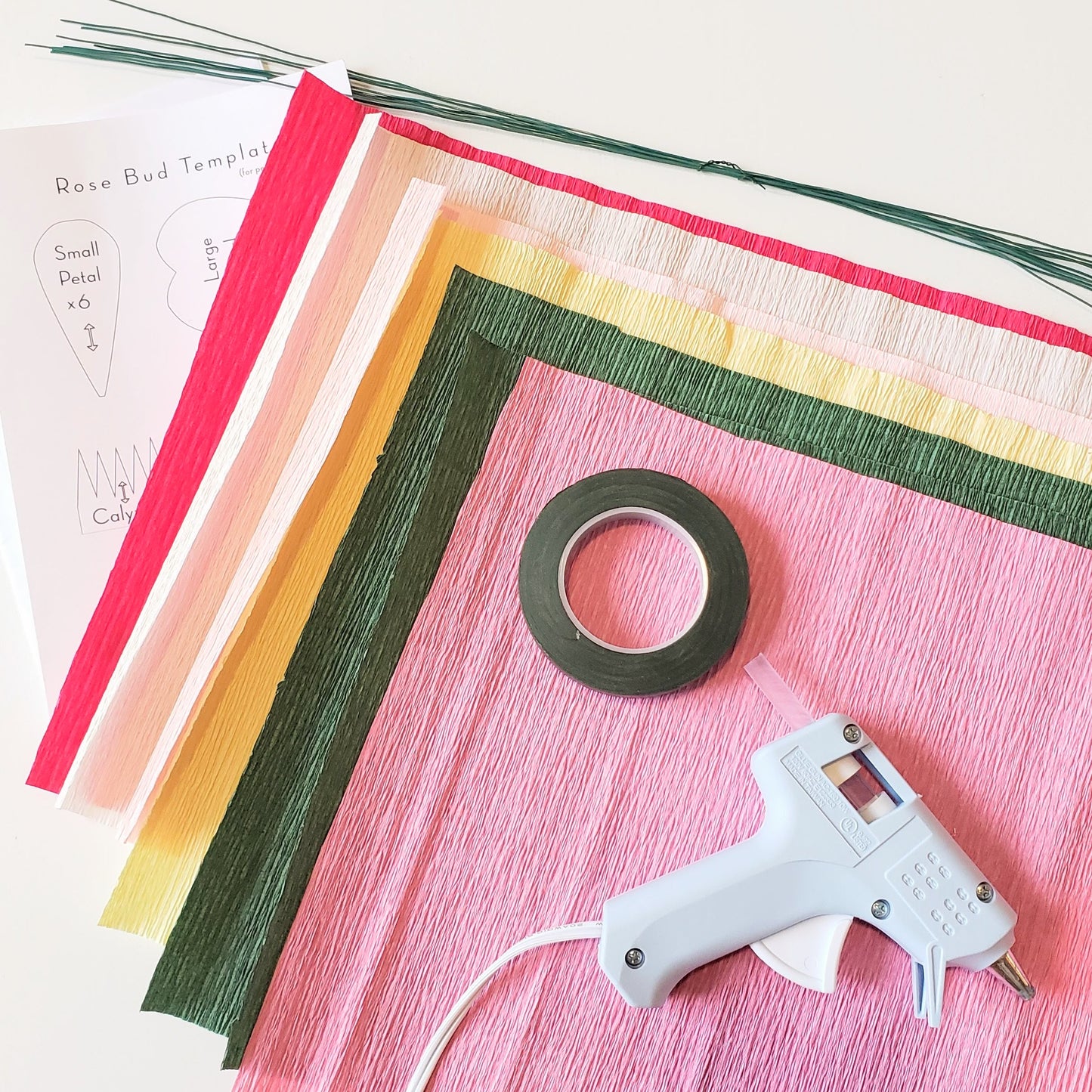 paper flowers supply kit