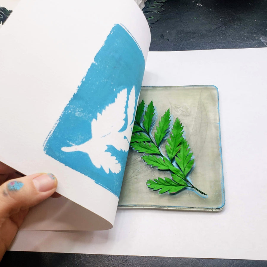 foliage prints gelli plate class