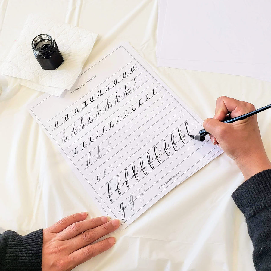 pointed pen calligraphy workshop