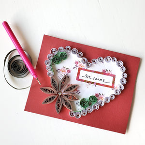 paper quilling greeting card class